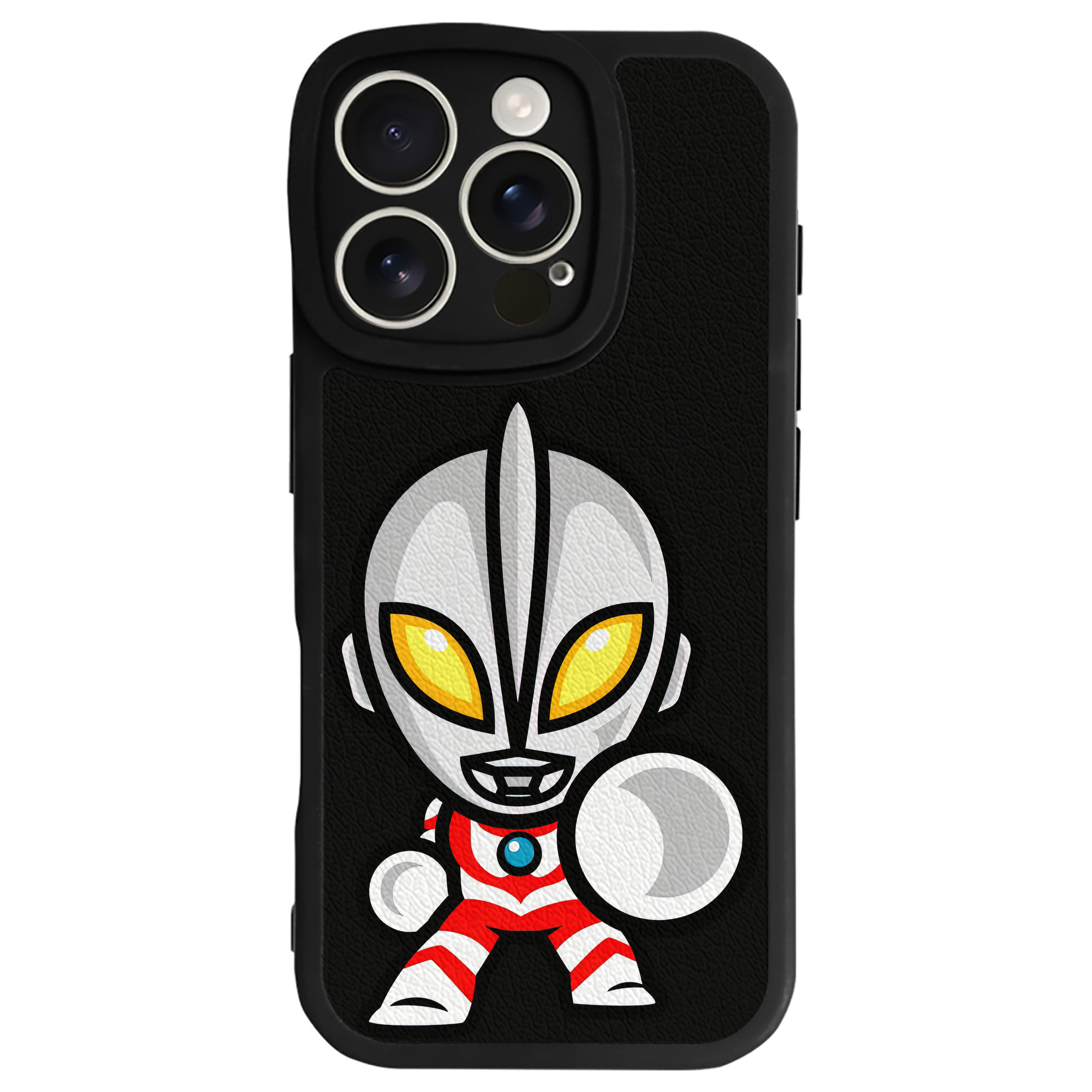 （画像用） ウルトラマン Ultraman 【iPhone 16シリーズ対応】シリコンスマホケース（レザー調） 材質：シリコン